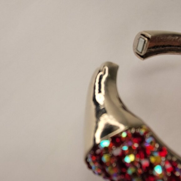 Red and Gold Cuff Bracelet - Picture 5 of 13